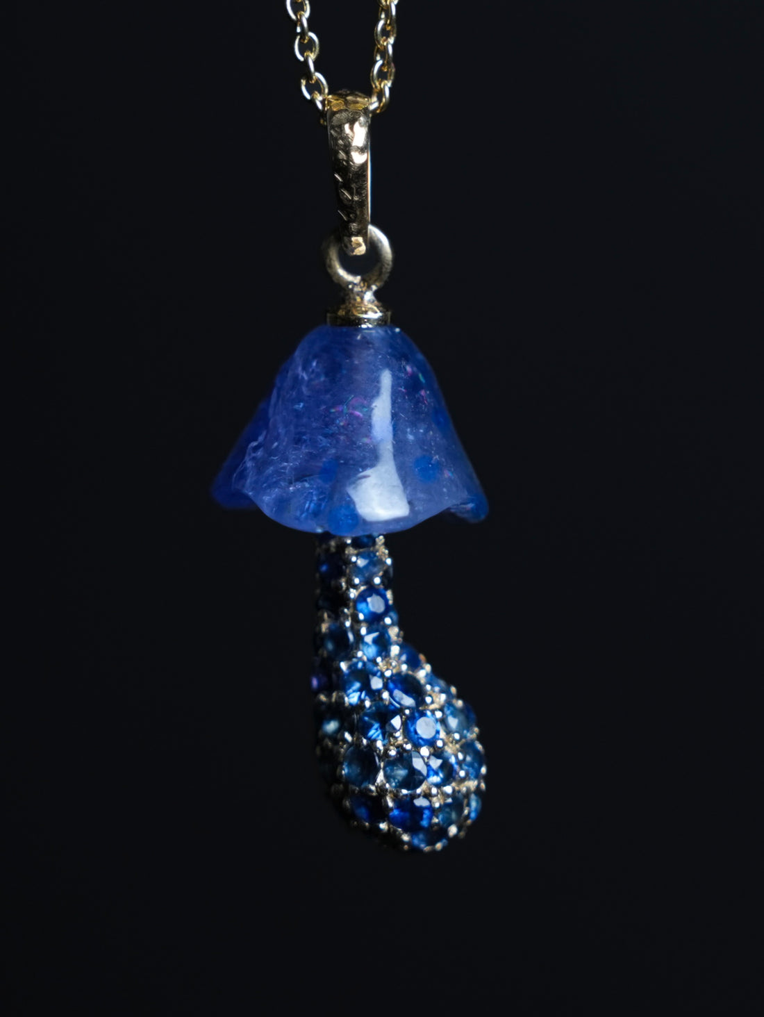 Tanzanite Mushroom Necklace
