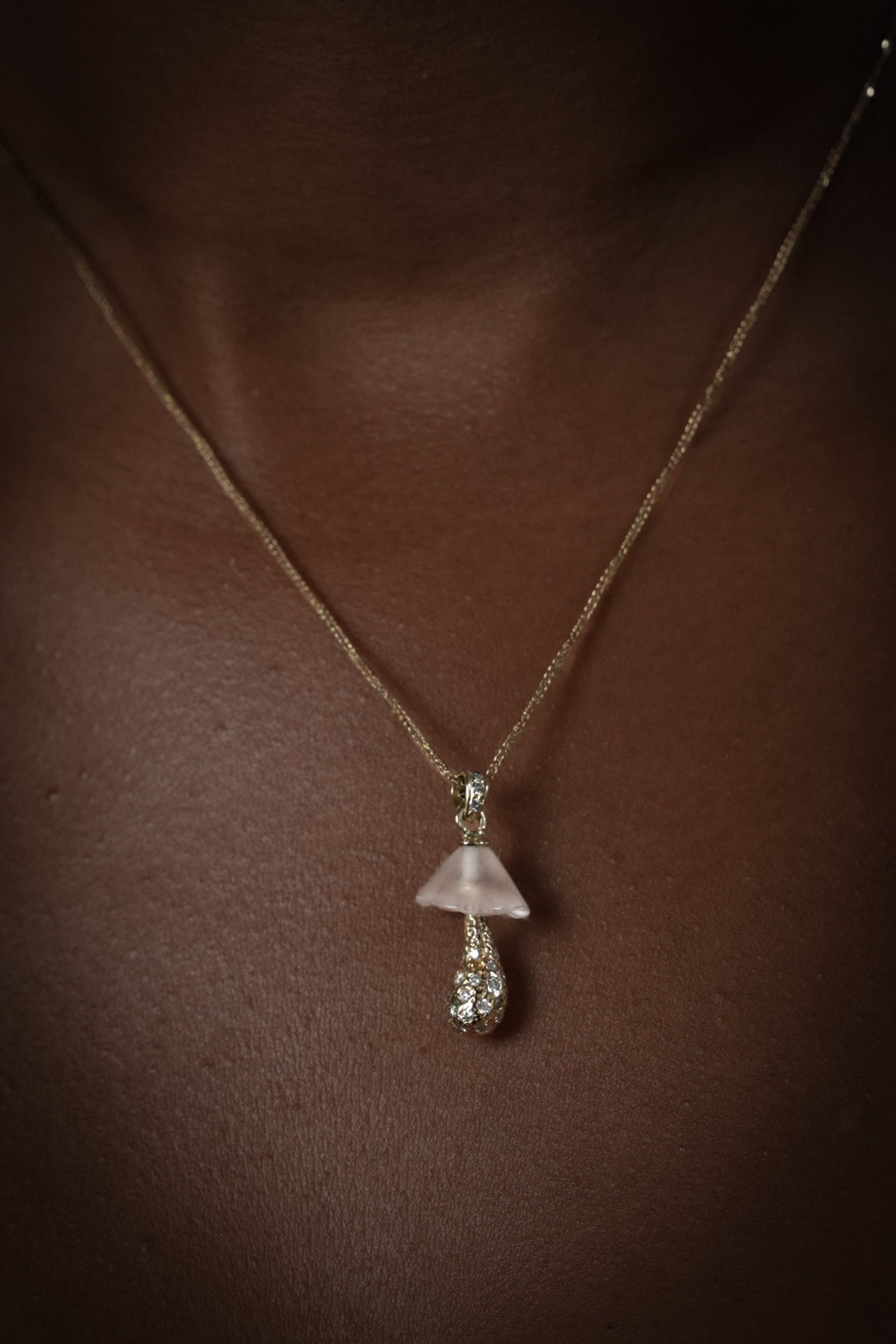 Crystal Shroom Necklace