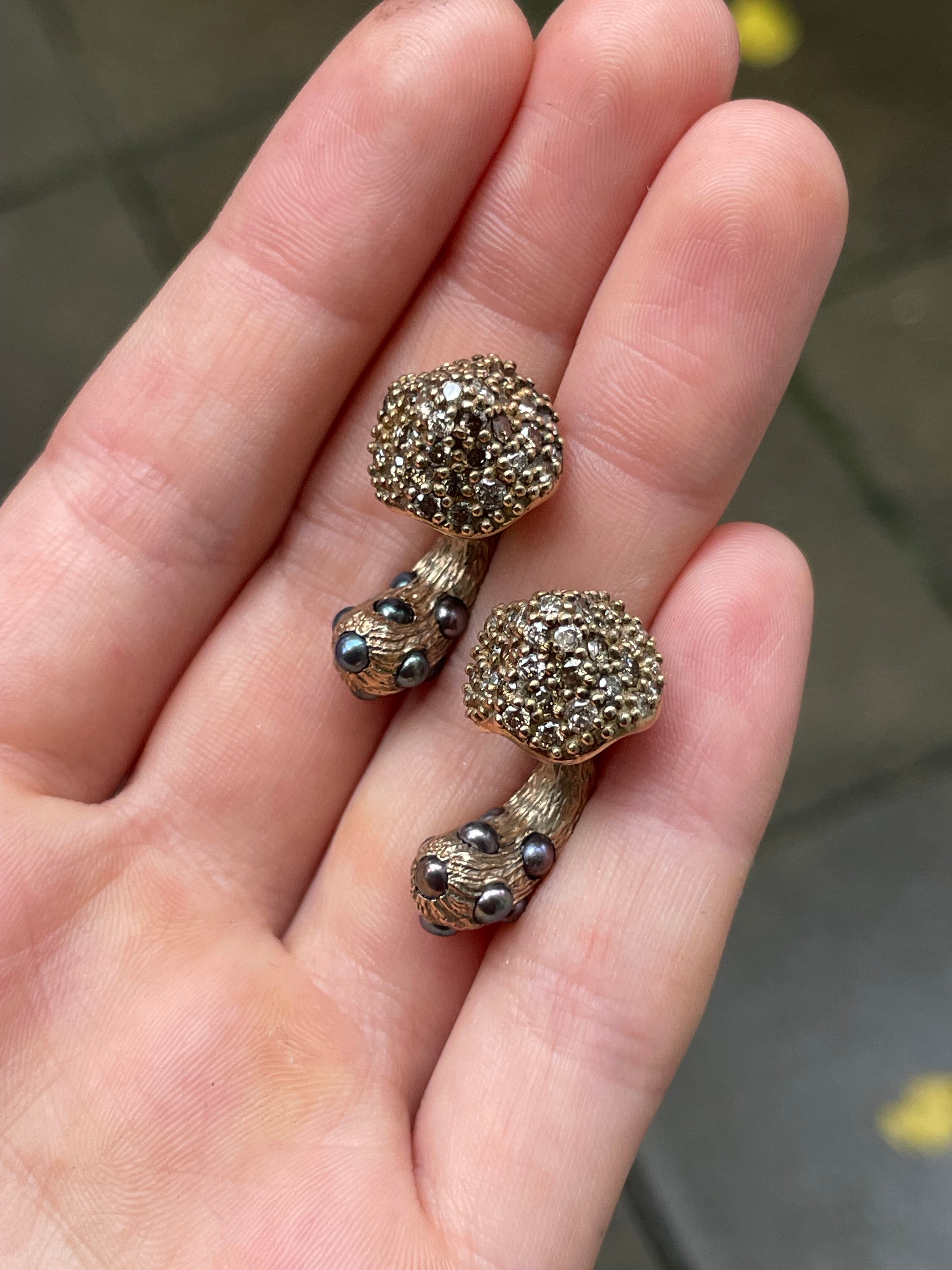 Diamond mushroom piercings