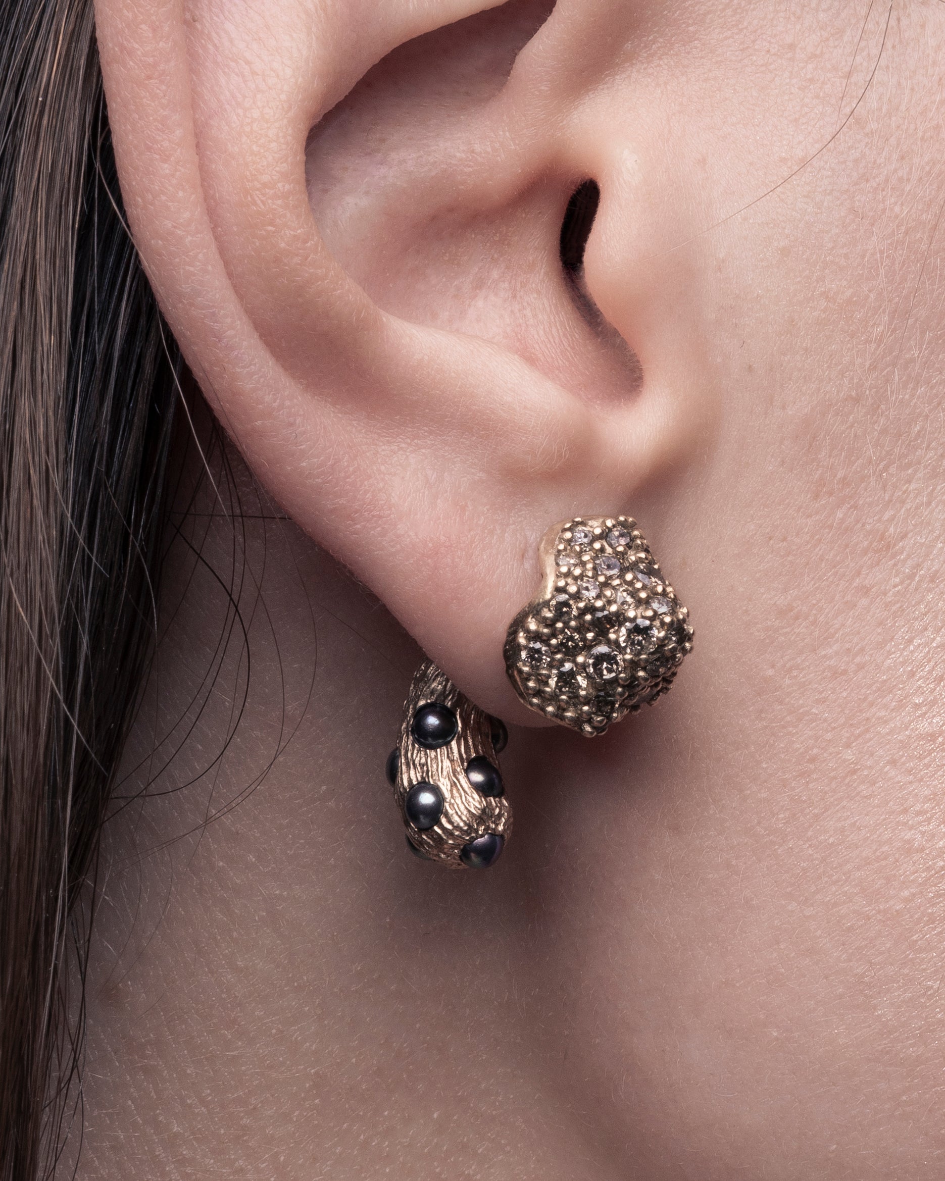 Diamond mushroom piercings