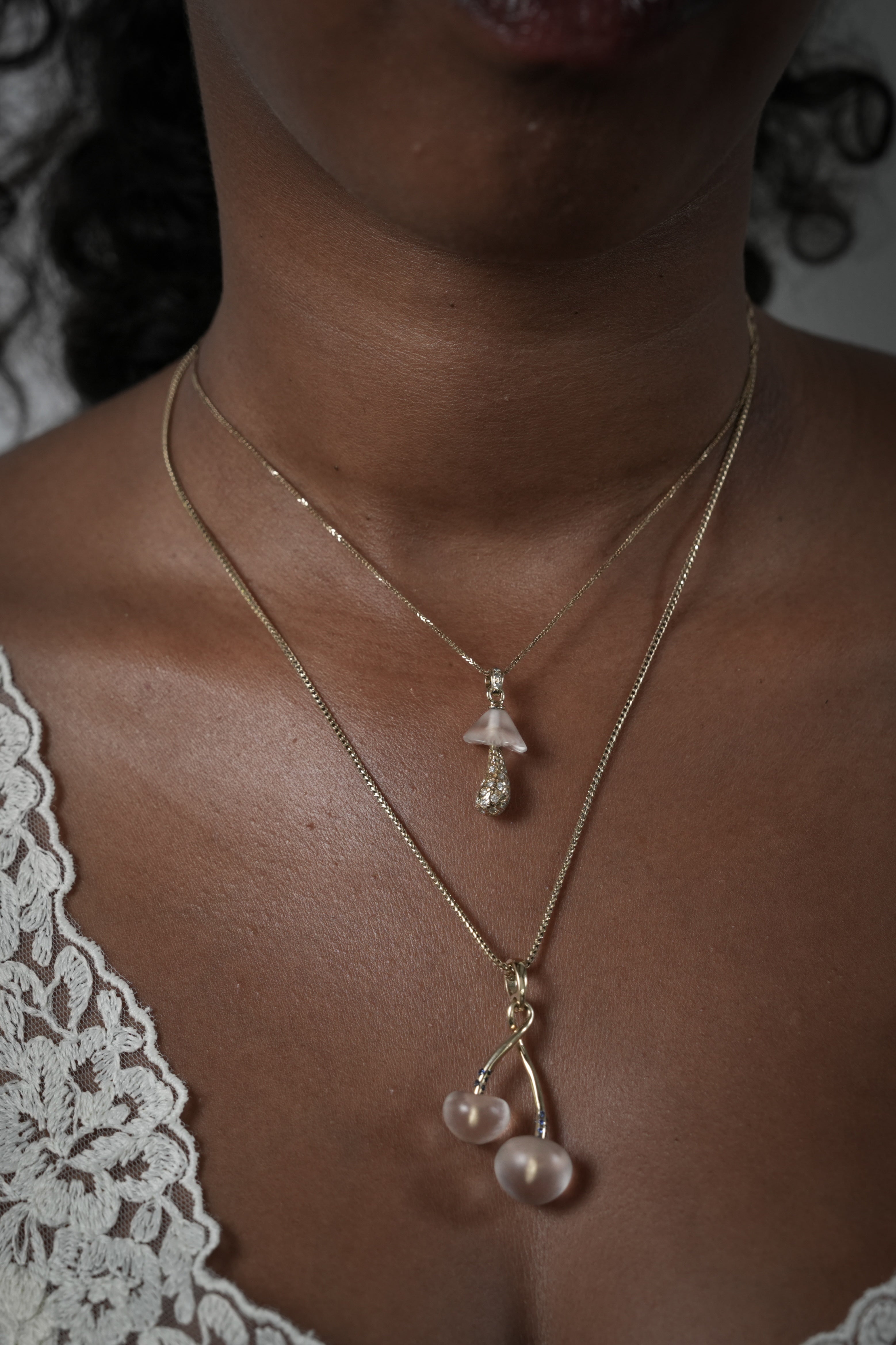 Crystal Shroom Necklace