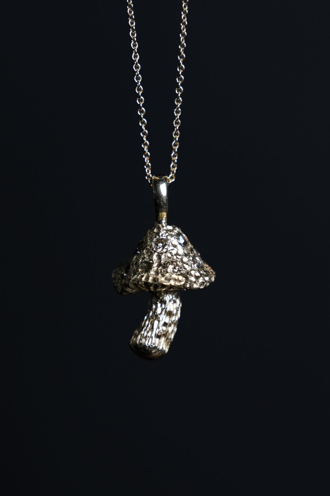 Diamond Mushroom necklace