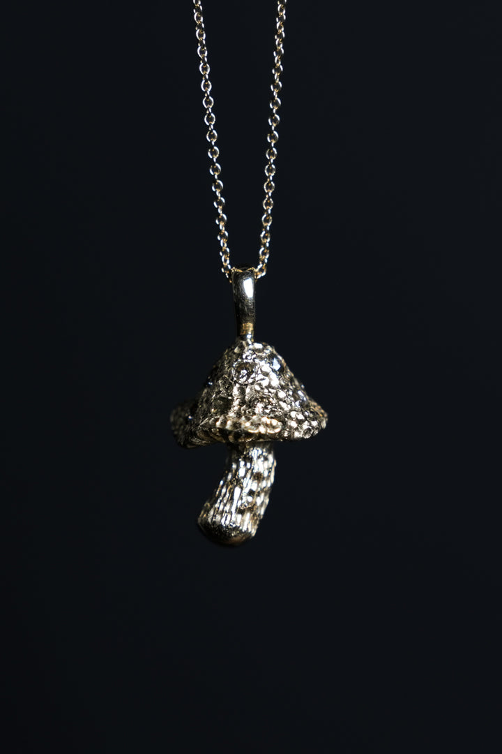 Diamond Mushroom necklace