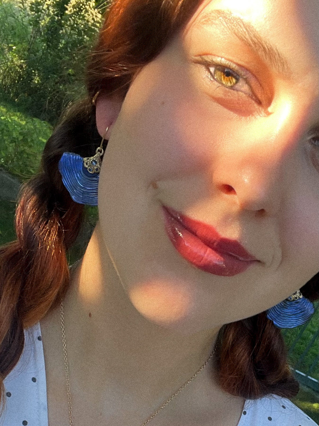 Reishi Labradorite Earrings in 14k gold
