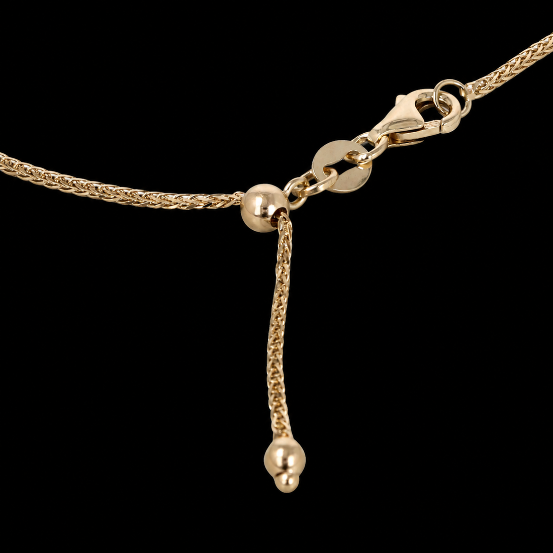Adjustable 14k gold chain for any charm