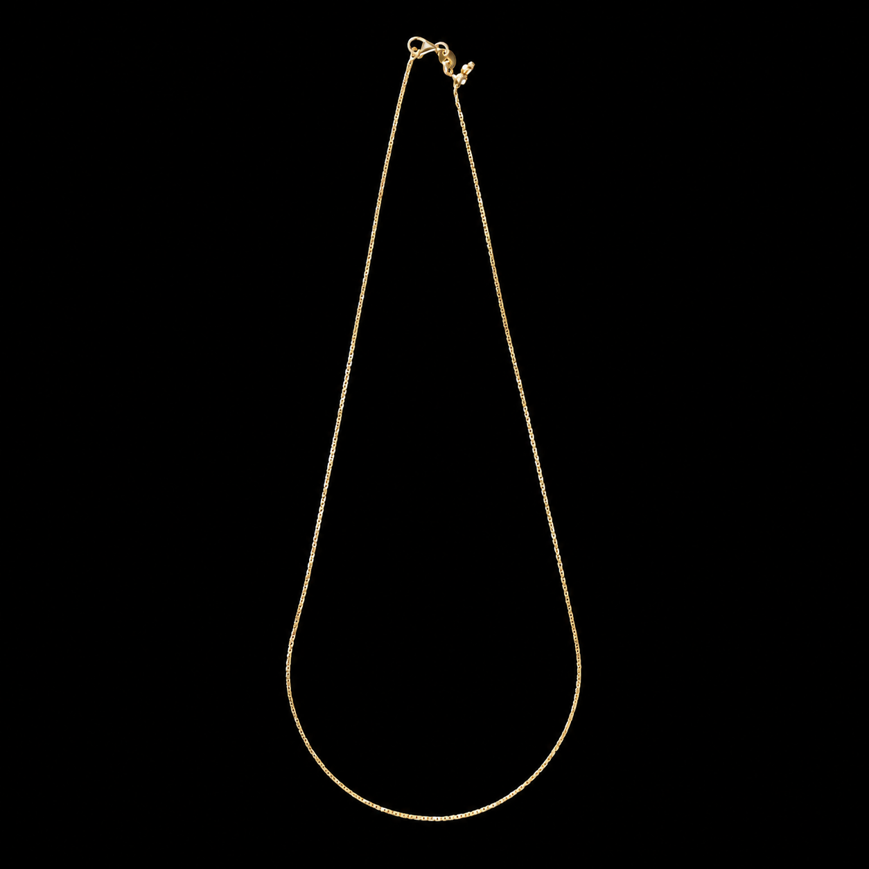 Adjustable 14k gold chain for any charm