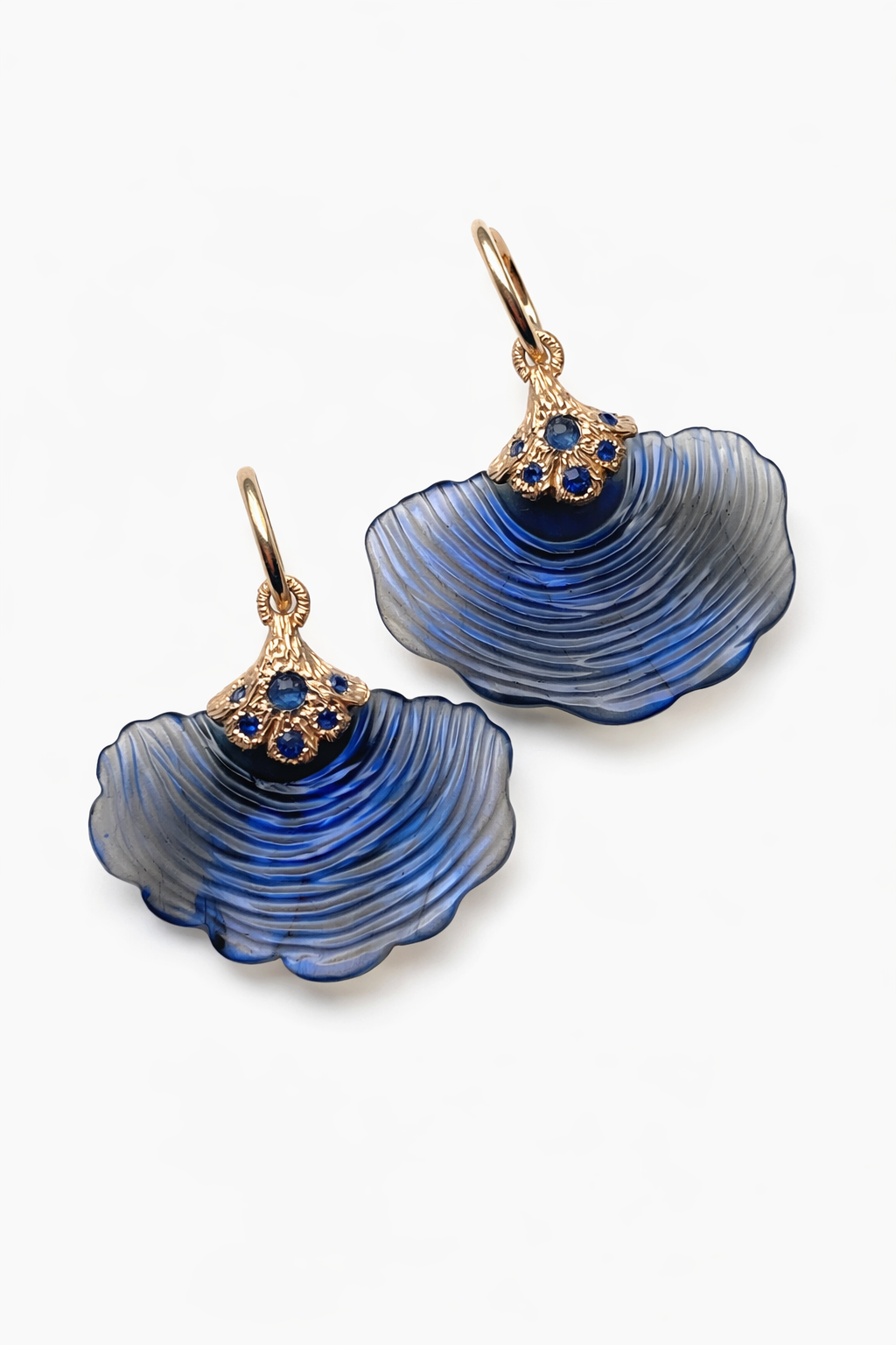 Reishi Labradorite Earrings in 14k gold